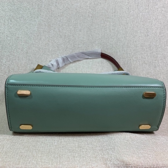 NEW Tory Burch Lee Radziwill Double Small Rivulet Leather Shoulder Bag/Satchel - Picture 5 of 14